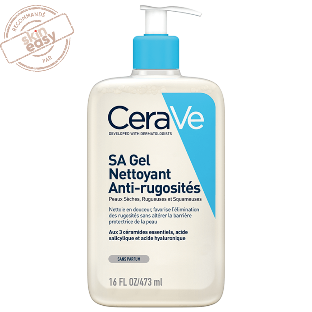 CeraVe Gel Nettoyant Anti-Rugosités à l’Acide Salicylique AHA Points noirs